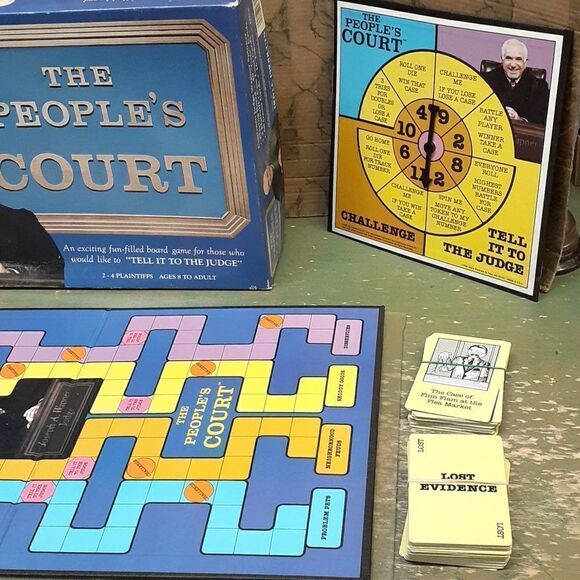The People's Court Board Game 1986 Complete Hoyle Products Judge Wapner Age 8 up - Picture 4 of 7